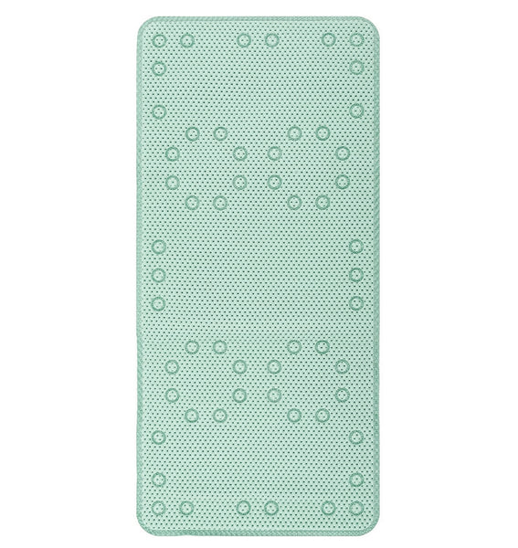 Mint Green Non-Slip Foam Bathtub Shower Mat With Suction Cups