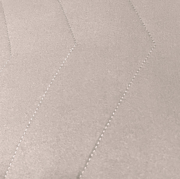 Grey 3 Piece Modern Geometric Solid Soft Plush Cozy Bedspread Quilt Set