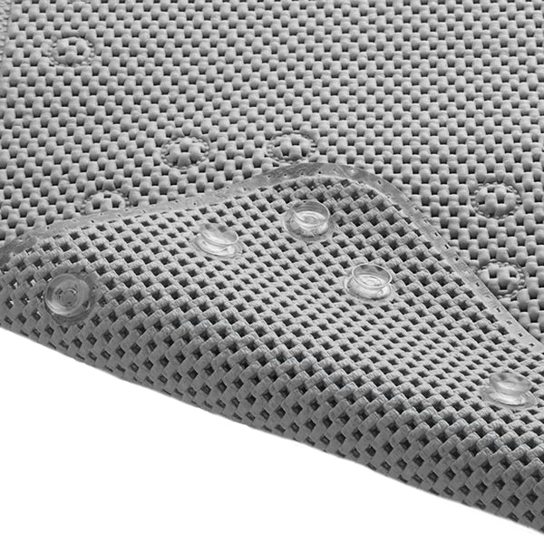 Super Thick Grey Non‑Slip Soft Foam Quick-Dry Soft Bath Tub Mat with Strong Suction Cups - 36" x 17"