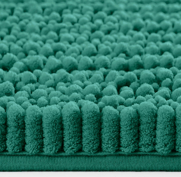 30"x20" - Hunter Green Soft Cozy Plush Chenille Bath Mat Bathroom Rug