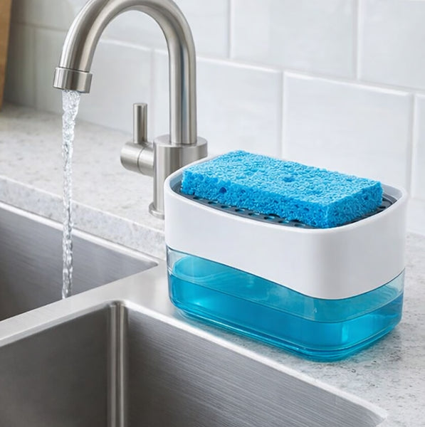Plastic Soap Dispensing Sponge Holder