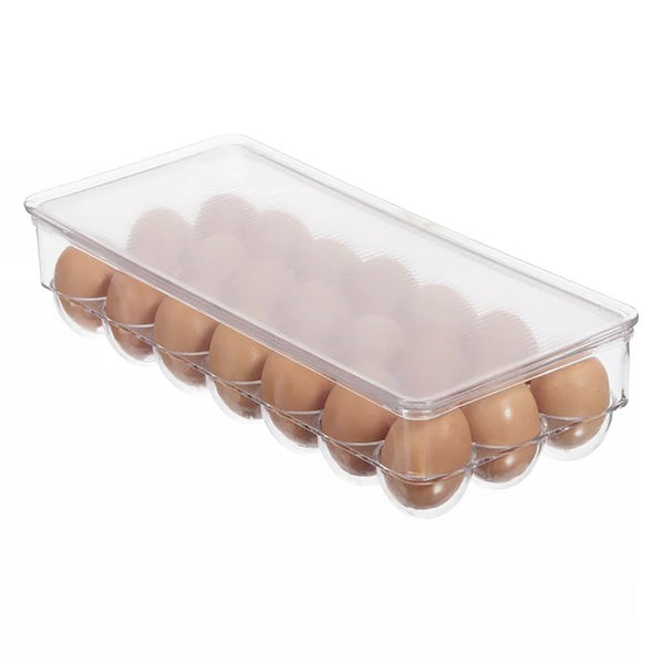 21 Egg Plastic Egg Holder Refrigerator Container Bin