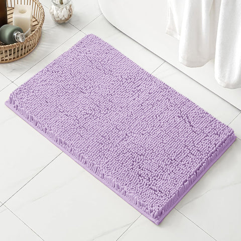 30"x20" - Lavender Soft Cozy Plush Chenille Bath Mat Bathroom Rug