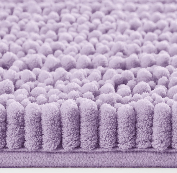 36"x24" - Lavender Large Soft Cozy Plush Chenille Bath Mat Bathroom Rug