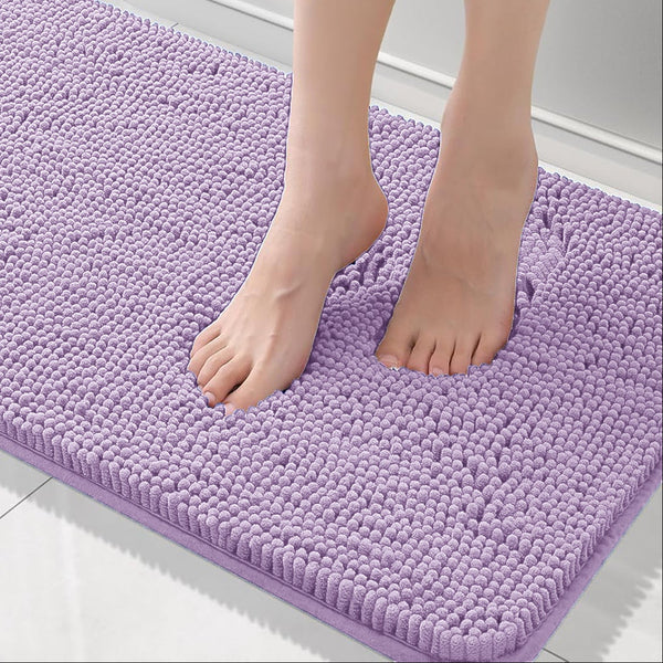 21"x59" - Lavender Soft Cozy Plush Chenille Bath Mat Bathroom Rug