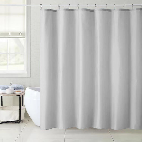 70" x 72" - Light Grey Vinyl Shower Curtain Liner Waterproof