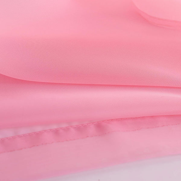 1 Piece Light Pink Sheer Rod Pocket Window Curtain Panel - 84" Inches Long