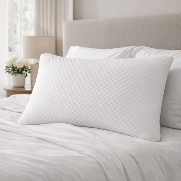 Long King Size Soft Plush Memory Foam Support Pillow