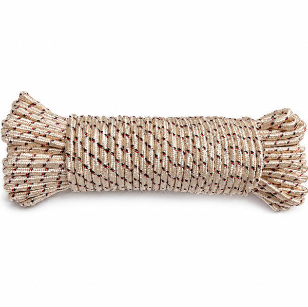 Light Pink Braided Utility Rope for Camping, Outdoor & Household Use - 98.5 Feet