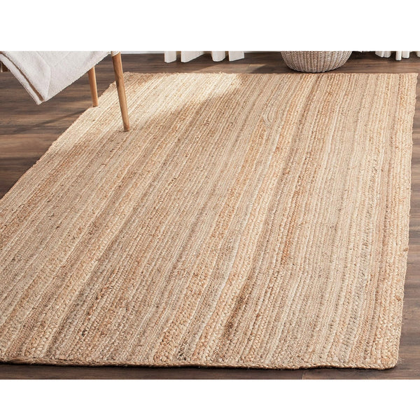 Natural Jute Hand-Woven Braided Area Rug