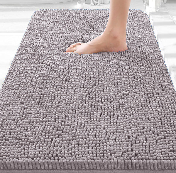 36"x24" - Mauve Large Soft Cozy Plush Chenille Bath Mat Bathroom Rug