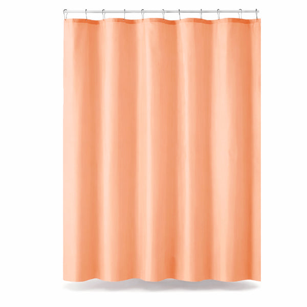 70" x 72" - Peach Vinyl Shower Curtain Liner Waterproof
