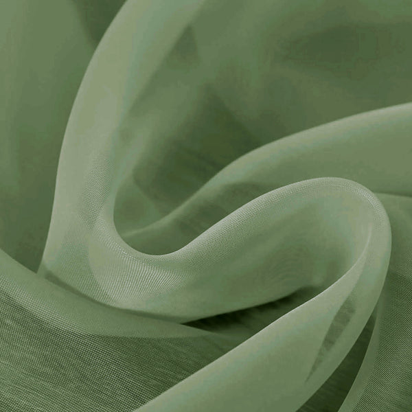 37" x 216" - Sage Sheer Window Scarf Valance Topper Draping Extra Long