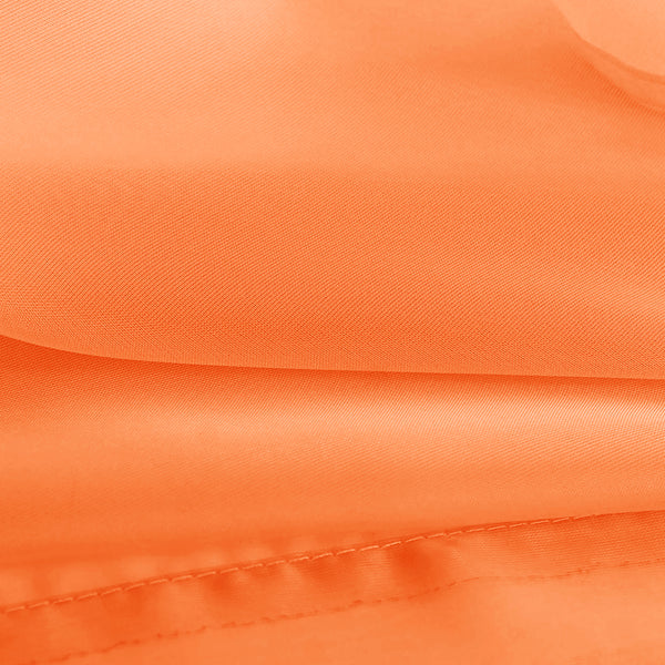 1 Piece Orange Sheer Rod Pocket Window Curtain Panel - 63" Inches Long