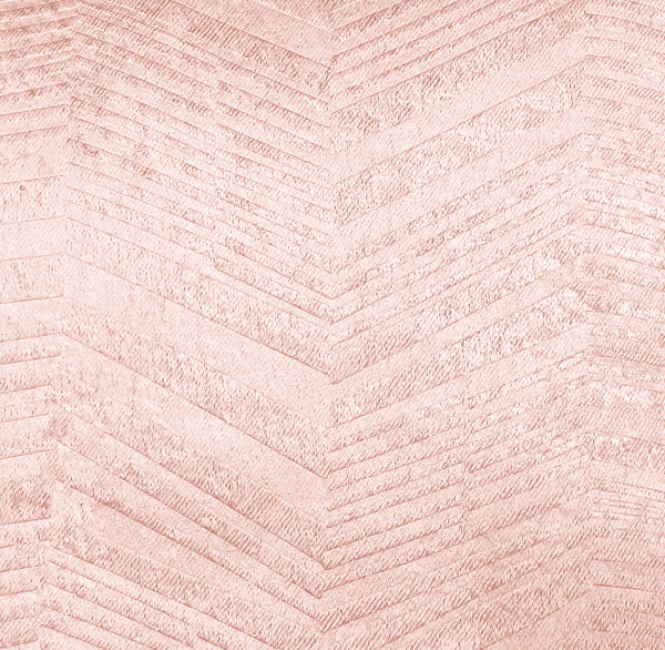 108" Long - 2 Piece Peach Solid Silky Geometric Embossed Blackout Grommet Window Curtain Panel Set