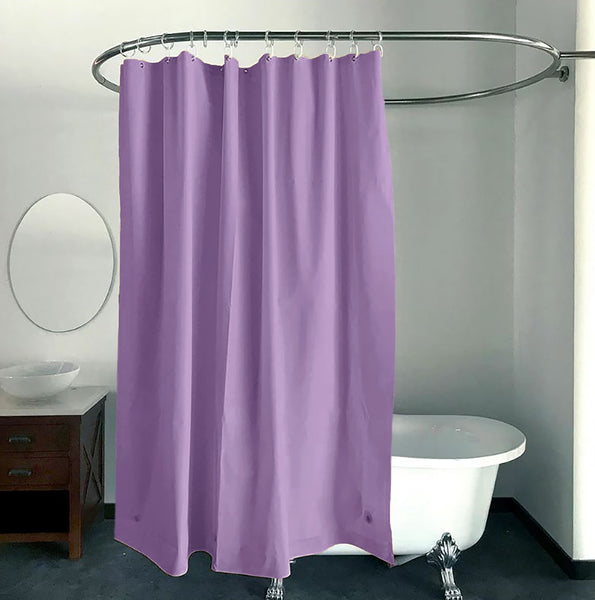 70" x 72" - Purple Vinyl Shower Curtain Liner Waterproof
