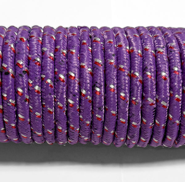 Purple Braided Utility Rope for Camping, Outdoor & Household Use - 98.5 Feet