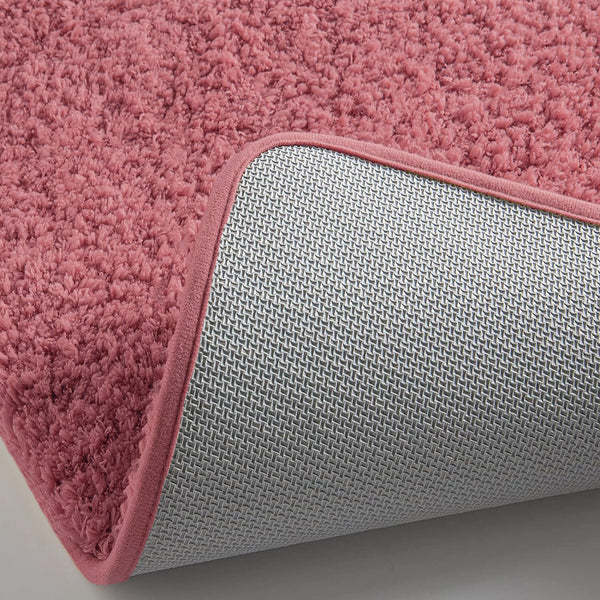 Large 2 Piece Light Grey Microfiber Soft Thick Plush Bath Mat Set