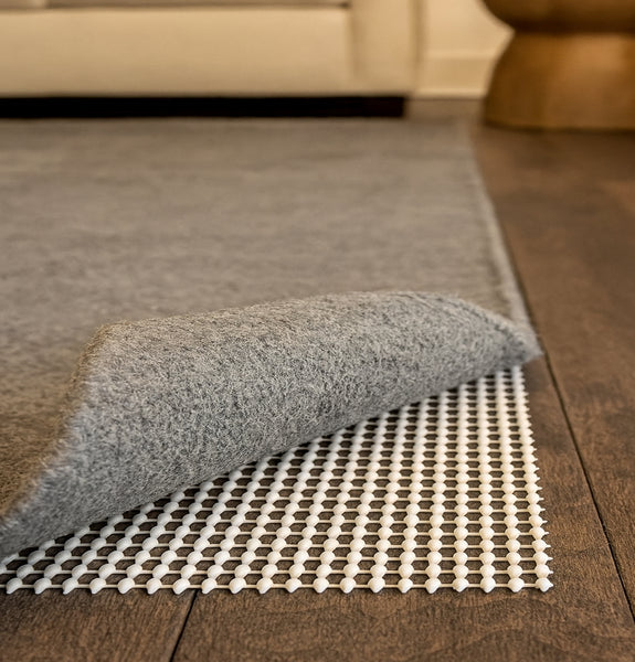 Beige Non Slip Strong Hold Firm Grip Rug Pad (0.125")
