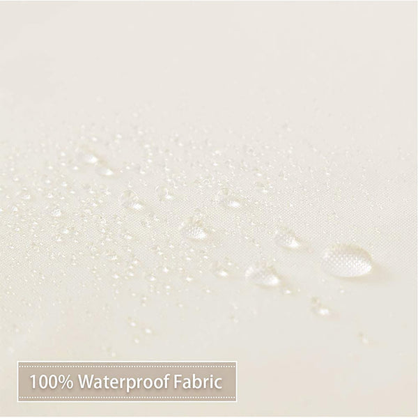 71" x 71" - Ivory Vinyl Shower Curtain Liner Waterproof