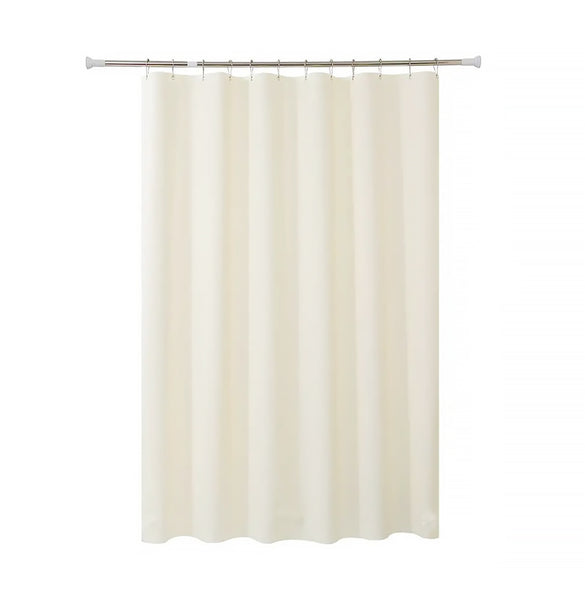71" x 71" - Ivory Vinyl Shower Curtain Liner Waterproof