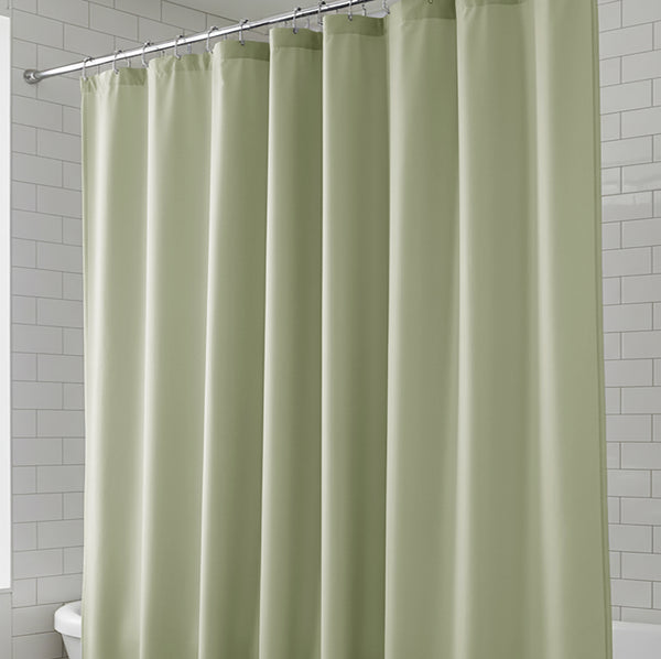 70" x 72" - Sage PEVA Shower Curtain Liner Waterproof