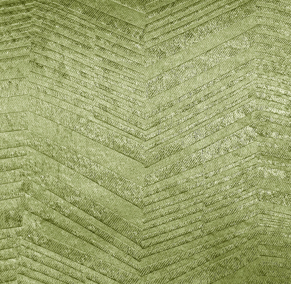 108" Long - 2 Piece Sage Green Solid Silky Geometric Embossed Blackout Grommet Window Curtain Panel Set