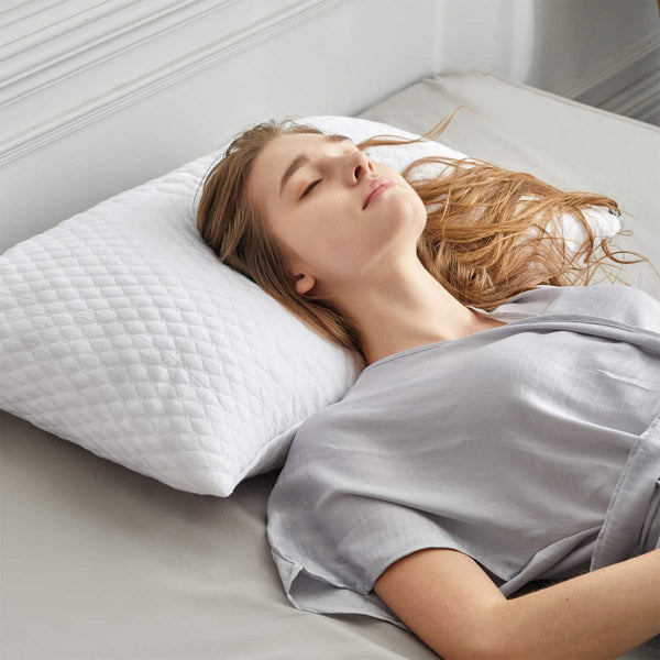 Queen Size Soft Plush Memory Foam Support Pillow