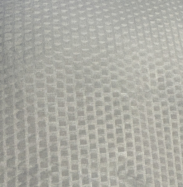 70" x 72" - Silver Fabric Textured Glam luxury Shower Curtain