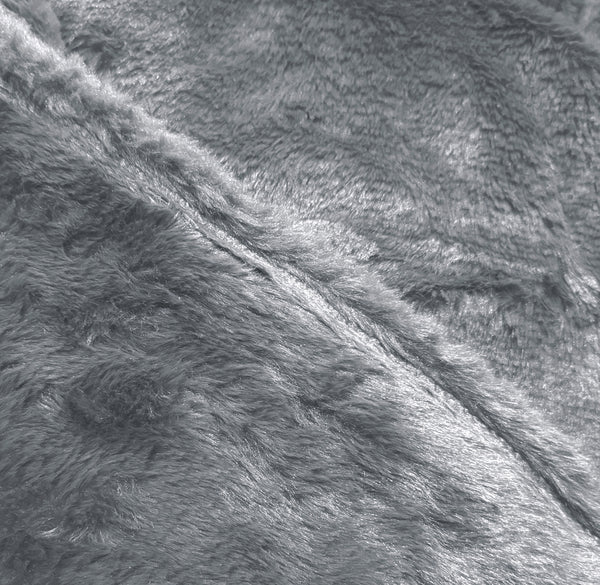 King Size Silver Ultra Soft Plush Fluffy Luxury Cozy Warm Fuzzy Faux Rabbit Fur Bed Blanket