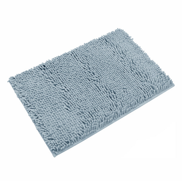 36"x24" - Light Blue Large Soft Cozy Plush Chenille Bath Mat Bathroom Rug