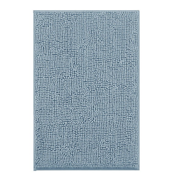36"x24" - Light Blue Large Soft Cozy Plush Chenille Bath Mat Bathroom Rug