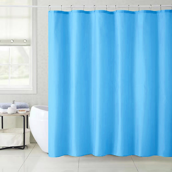 70" x 72" - Sky Blue Vinyl Shower Curtain Liner Waterproof