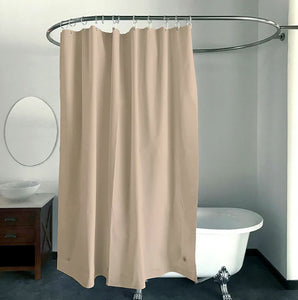 70" x 72" - Taupe Vinyl Shower Curtain Liner Waterproof