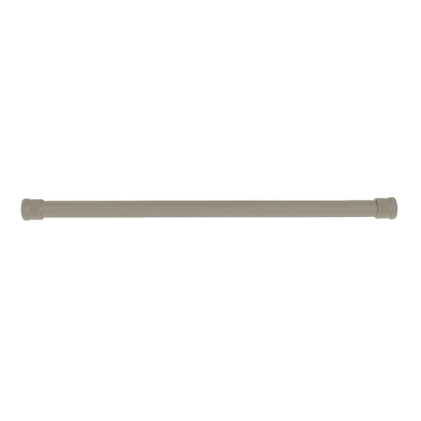 Taupe Adjustable Spring Tension Curtain Rod Heavy Duty Anti-slip 42-72" Inches
