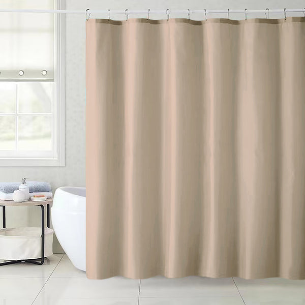 70" x 72" - Taupe Vinyl Shower Curtain Liner Waterproof