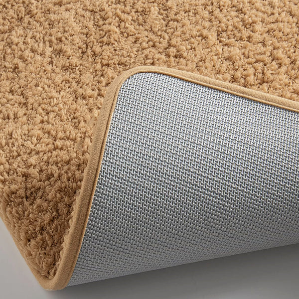 Large 2 Piece Light Grey Microfiber Soft Thick Plush Bath Mat Set