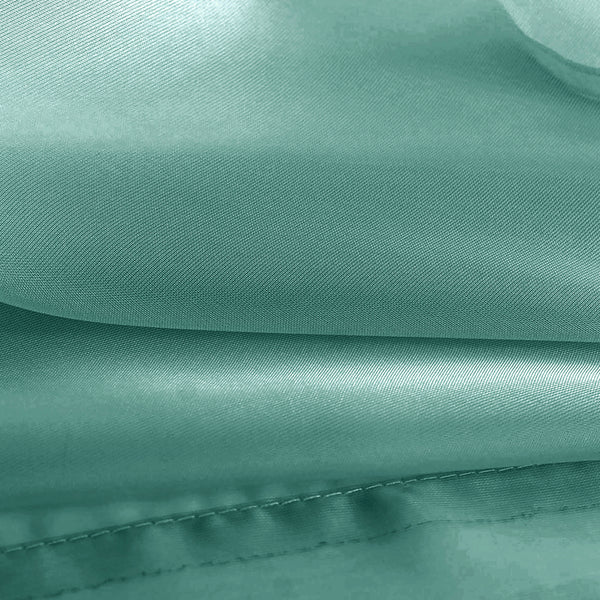 Teal Sheer Window Rod Pocket Curtain Set (2 Panels)