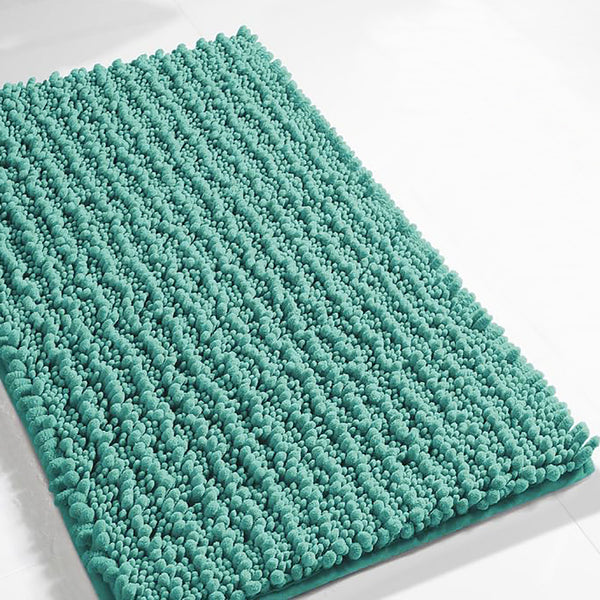 36"x24" - Turquoise Soft Cozy Plush Chenille Bath Mat Bathroom Rug