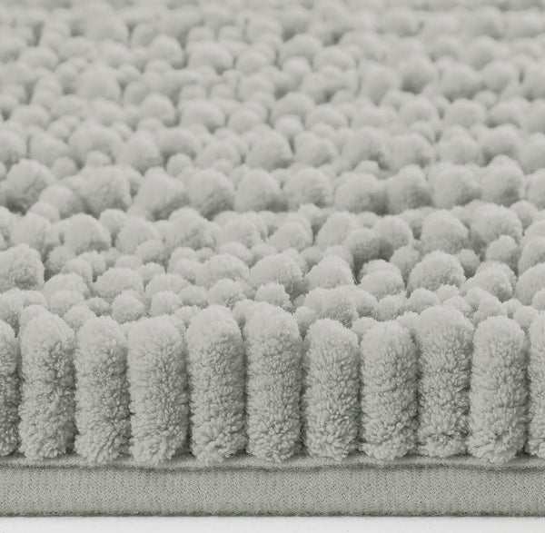 23"x15" - Warm Grey Soft Cozy Plush Chenille Bath Mat Bathroom Rug