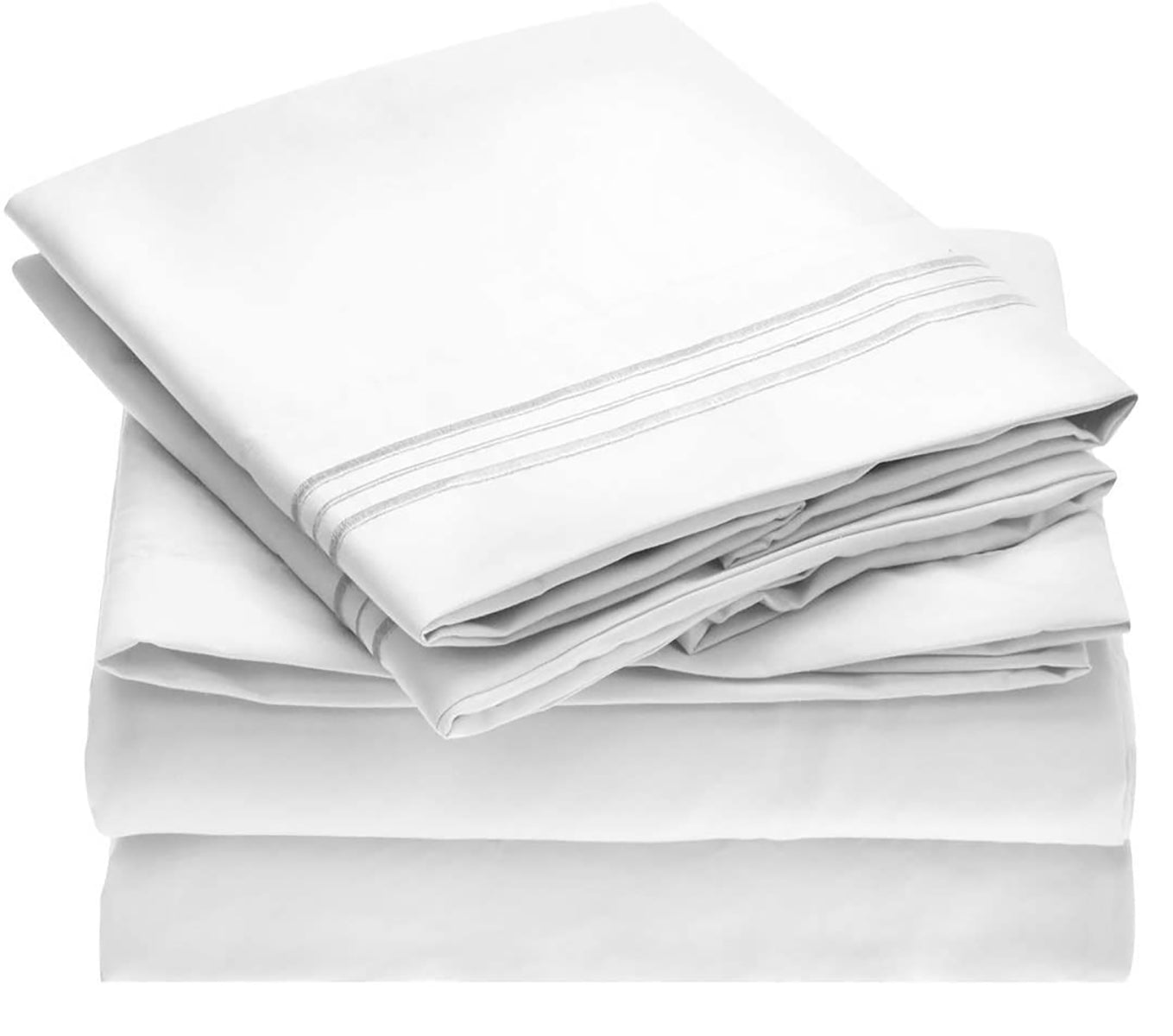 White Luxury Extra Soft Deep Pocket Fresh Breathable Sheet Set