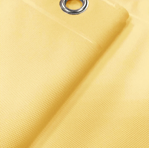 70" x 72" - Yellow Vinyl Shower Curtain Liner Waterproof