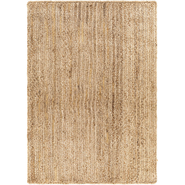 Natural Jute Hand-Woven Braided Area Rug