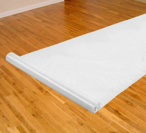White Thick Carpet Roll Runner For Aisle Weddings, New Year's Eve, Hollywood Party, and Other Events, Thicker for Long Lasting 3'6" x 100' Feet