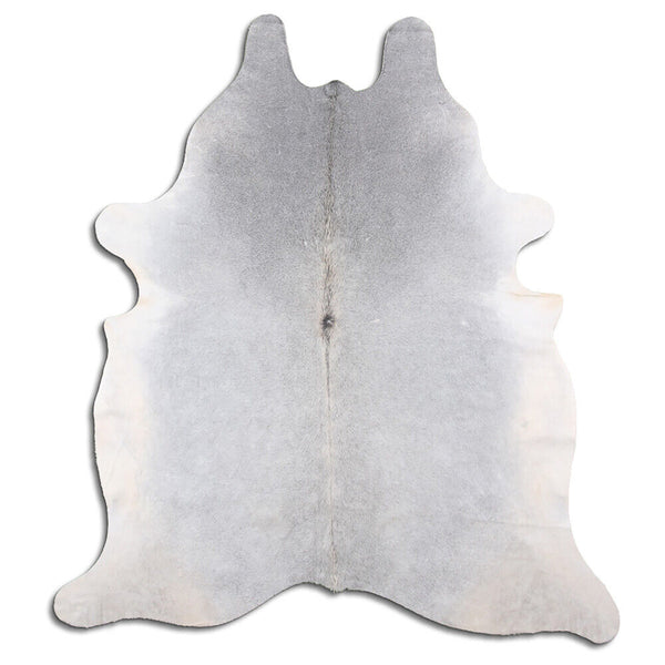 6' x 7' Feet Grey Cowhide Handmade Soft Large Cow Hide Cow Skin Leather Animal Area Rug