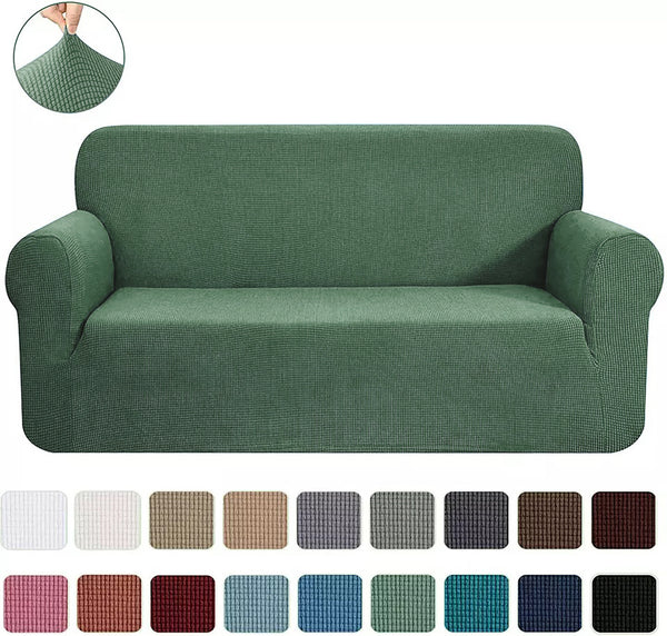 Mint 2-Piece Set Slipcover Sofa & Loveseat Cover Protector 4-Way Stretch Elastic