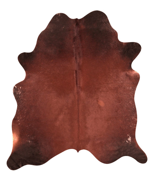6' x 7' Feet Red Brown Cowhide Handmade Soft Large Cow Hide Cow Skin Leather Animal Area Rug