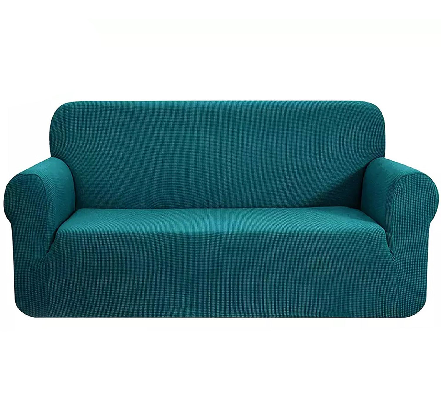 Teal Blue 2-Piece Set Slipcover Sofa & Loveseat Cover Protector 4-Way Stretch Elastic