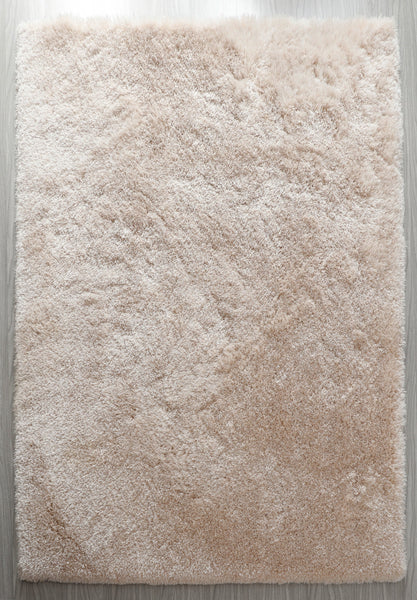 9' x 12' Beige Solid Thick Super Soft Shaggy Shag Area Rug