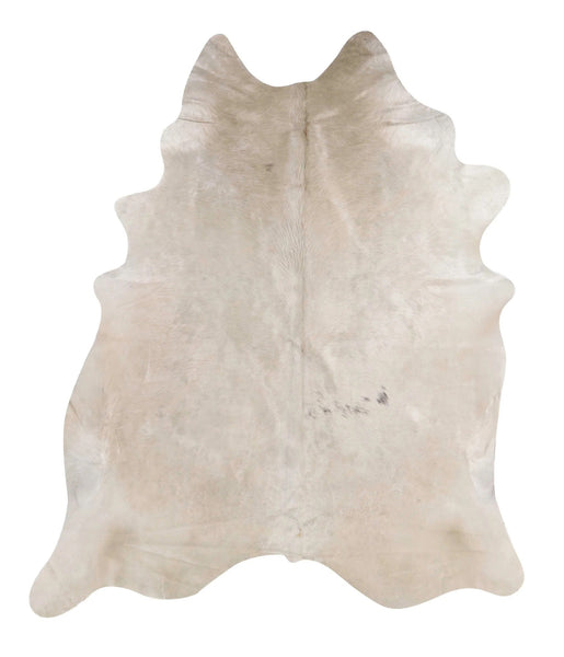 6' x 7' Feet Ivory Cream Beige Cowhide Handmade Soft Large Cow Hide Cow Skin Leather Animal Area Rug